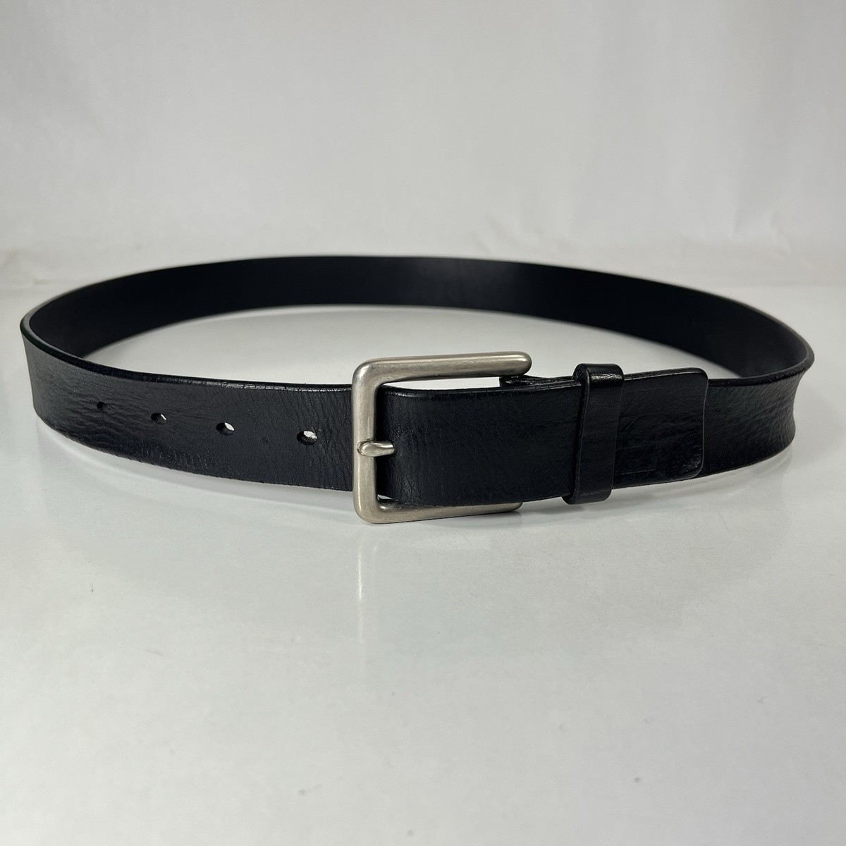 Calvin Klein Stretched Black Genuine Leather Belt - Men
