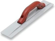 16 Inch Beveled End Magnesium Hand Float, Concrete, DuraSoft Handle, Cast Magnes