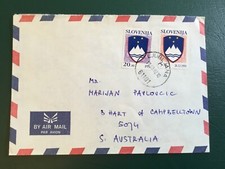 ICOLLECTZONE Slovenia 106, 112 to Australia  Cover (E600)