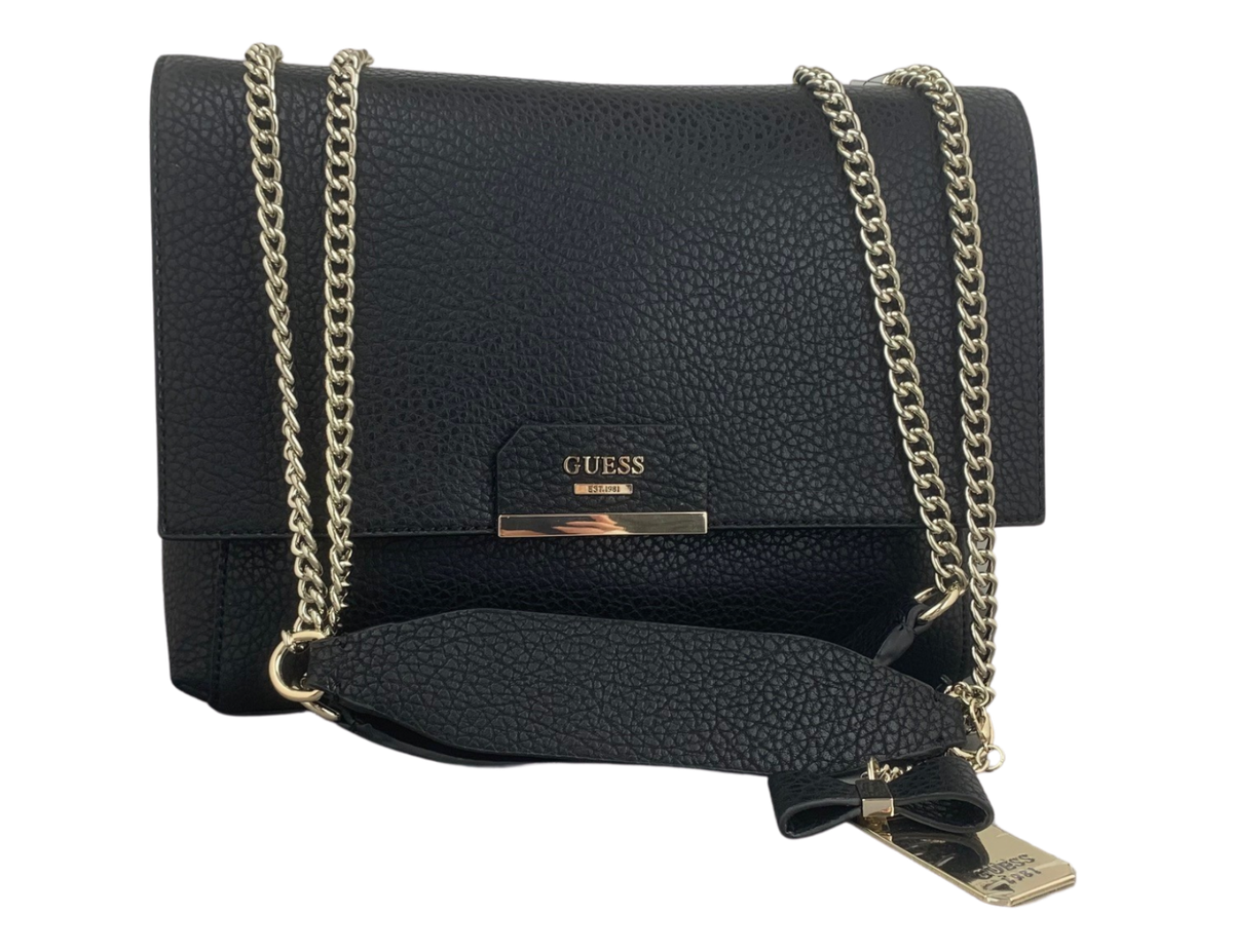 GUESS Handbag Ryann Black Shoulder Bag- Brand New Factory Sealed