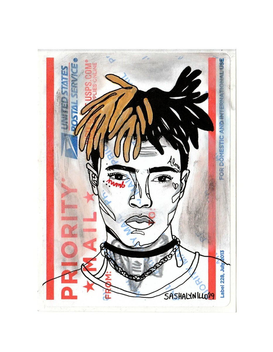 絵 xxxtentacion XXXTentacion RIP Singer Rap Street Art Graffiti Sticker