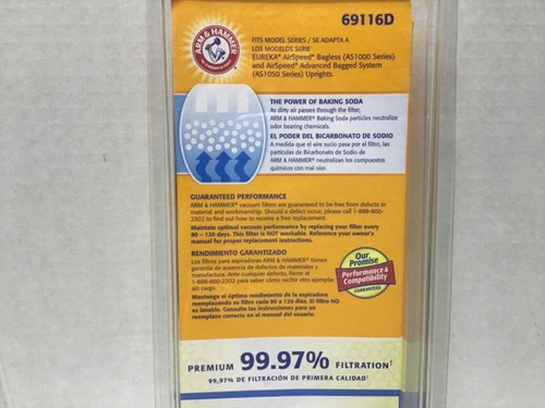 NEW Arm & Hammer Eureka EF-6 Odor Eliminating Vacuum Hepa Filter - Picture 5 of 5