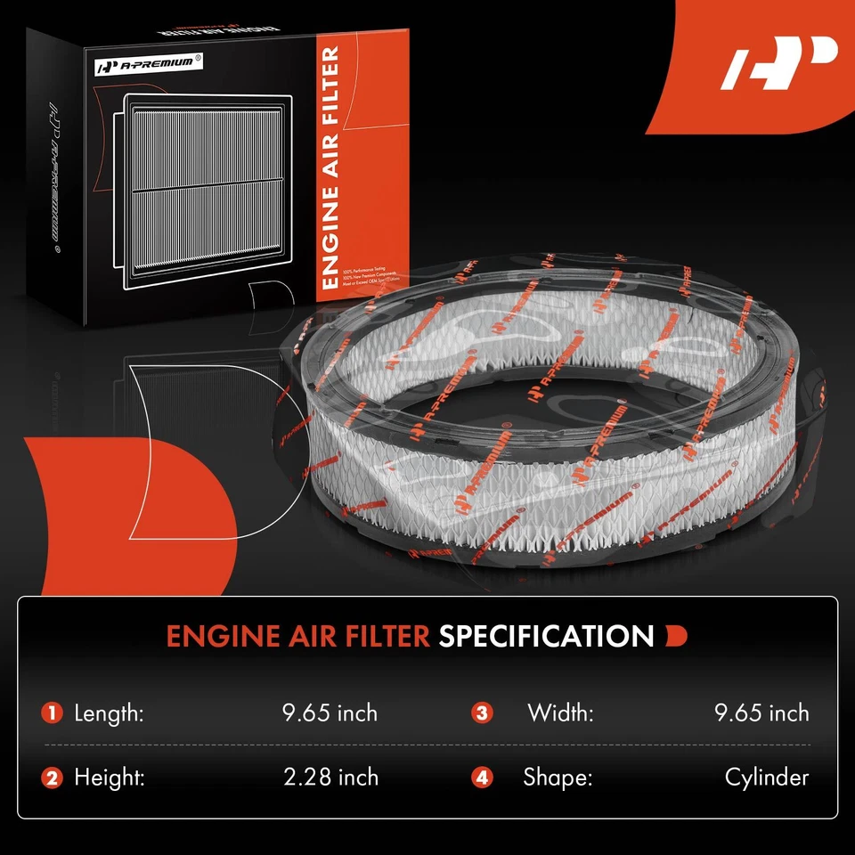 Воздушный фильтр двигателя для Ford F250 F350 F100 1956 1961-1964 1967 Jeep CJ5 1971-1983 - Изображение 2 из 4