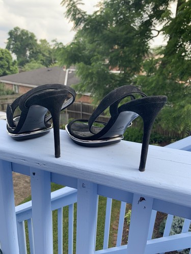 Alexander Wang Cady Black Suede Classic Sandals Size 37.5 $595 - Picture 5 of 12
