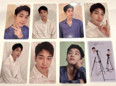 SEVENTEEN トレカ WONWOO SEVENTEEN WONWOO 24H 8 sheet Photocards Set + HMV Photo card Carat