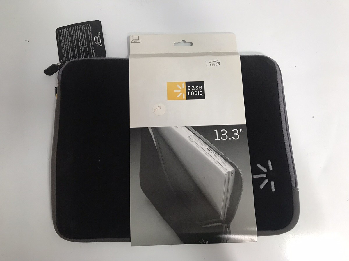 Case Logic Black Laptop Sleeve Model ENS-13 Security