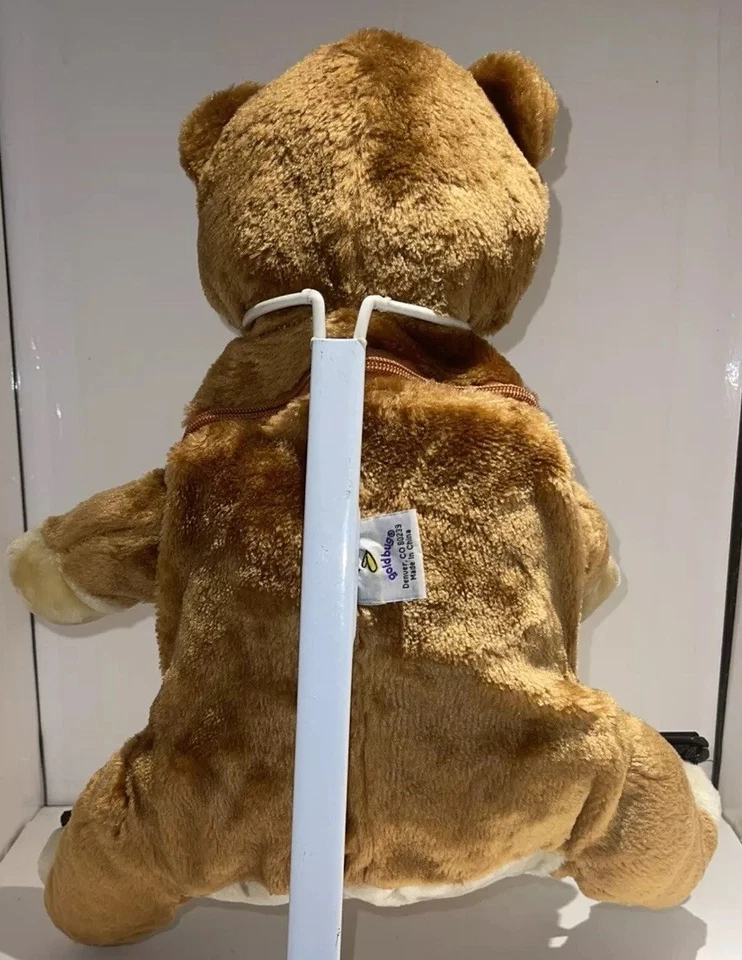 Mochila vintage Gold Bug Teddy Bear para niños pequeños Foto 3 de 4