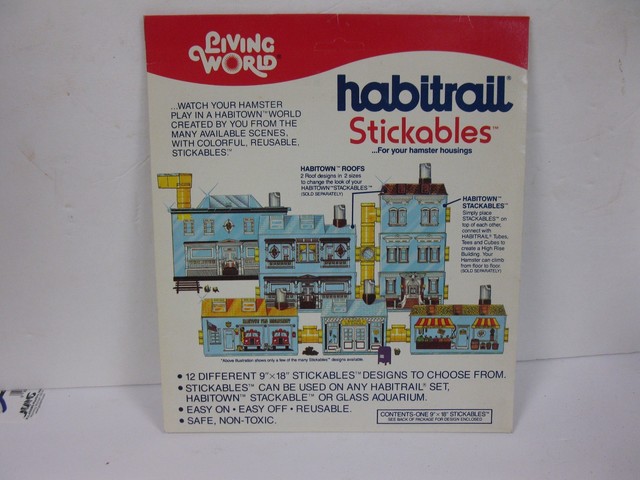 Living World Habitrail Stickables For Your Hamster Victorian