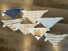 Le Bebe Favorite Bandana Bibs - 7 Pack, 0 months Boys Blue Duck