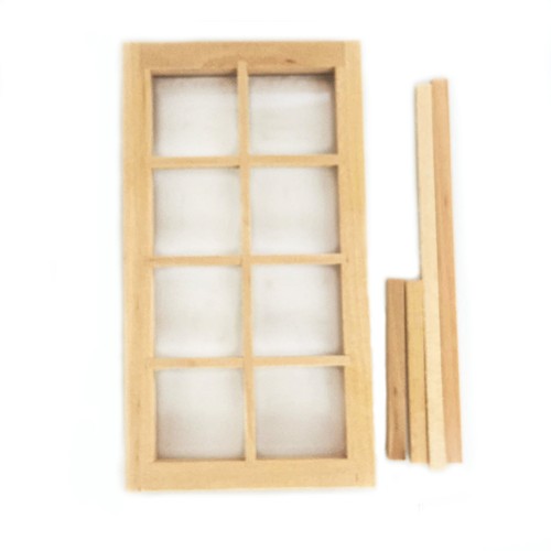 Accesorios en miniatura usted mismo en miniatura muebles para casa de muñecas ventana de 8 paneles | eBay