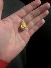 Sanrio Characters Gudetama Micro Charm Lounging Zip Pull