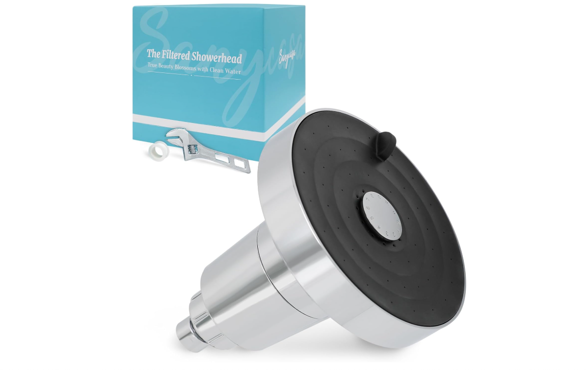 KDF-55 Hard Water Filtered Shower Head, Dermatologist Recommended for Healthy Skin and Hair