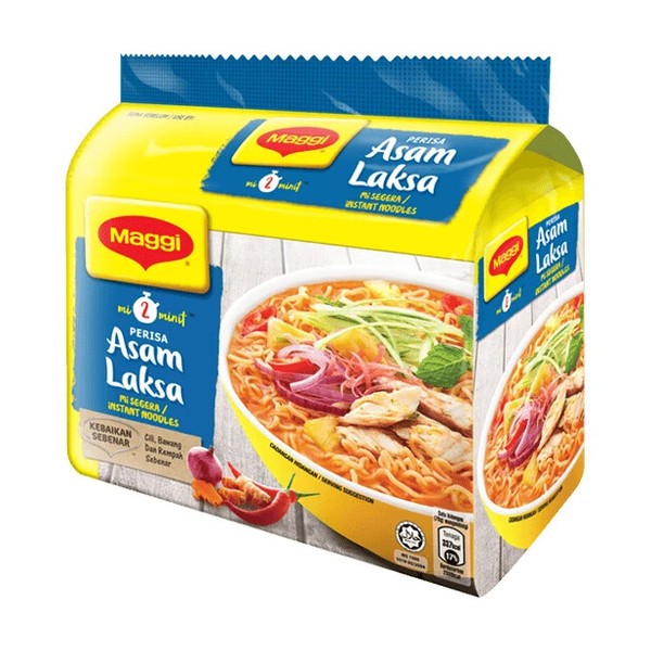 NUEVO Maggi 2 minutos fideos instantáneos sabor a asam laksa