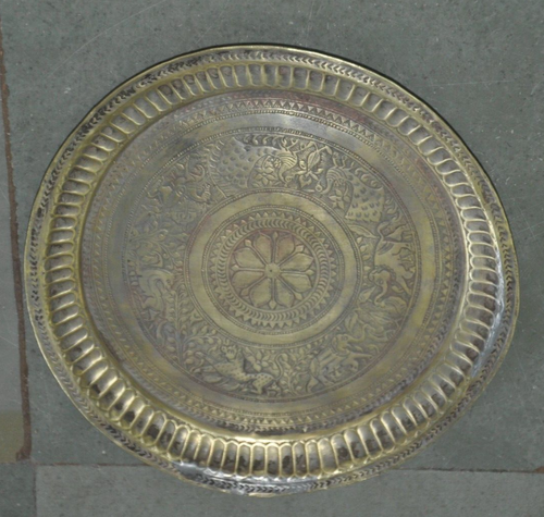 Plaque De Notaire Second Empire En Laiton Doré