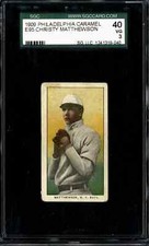 1909 E95 Philadelphia Caramel Christy Mathewson - SGC 40