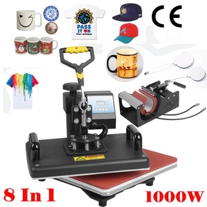8-in-1-Heat-Press-Machine-Digital-Transfer-Sublimation-T-Shirt-Mug-Hat-Plate-Cap