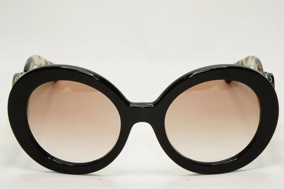 Gafas de sol Prada barrocas remolino redondas negras mármol PR27NS SPR 27N UAO-4O0 141024 Foto 2 de 4