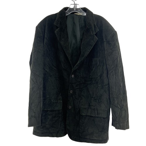 Gap Men's L Black Corduroy Sport Coat Blazer Jacket- Preowned