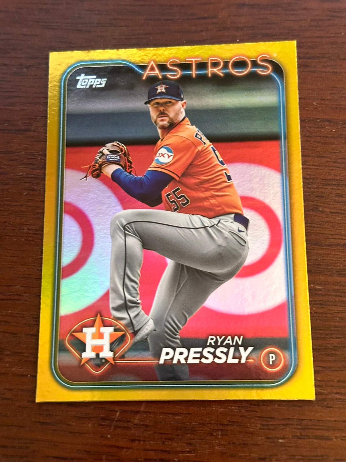 2024 Topps Series 1 Gold Foil Ryan Pressly Houston Astros #331