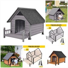 Dog House Pet Shelter Outdoor-Indoor Puppy Wooden House, Cabin Dogs Resistant