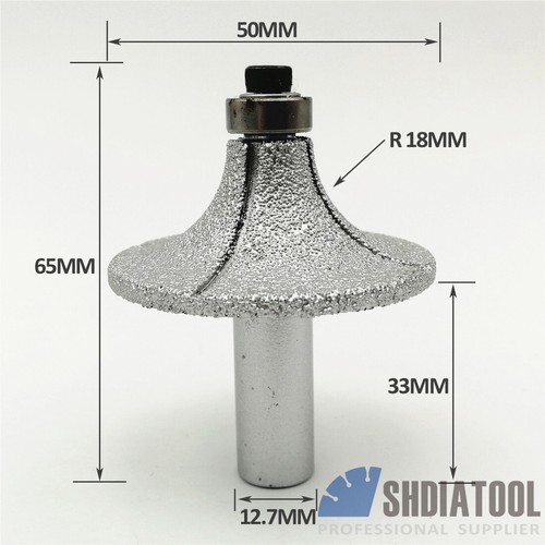 1pc Vacuum Brazed Diamond Router Bits With 1/2" Shank For Stone Marble Cutter a - Picture 11 of 44