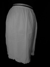 Vintage Van Raalte half skirt slip, Large, nylon, needlework hem