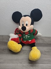 DISNEY STORE MICKEY MOUSE 18" XMAS HOLIDAY WINTER PLUSH CHRISTMAS 2009