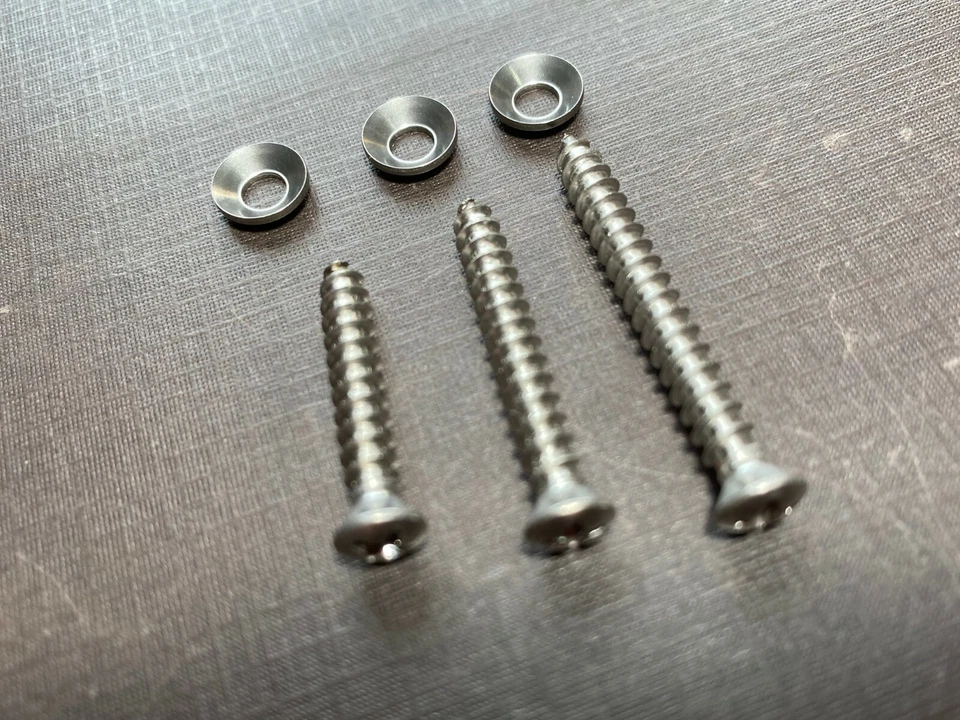 150 piezas #8 x 1" 1-/4" 1-1/2" con #6 cabeza tornillos de acero inoxidable con arandelas empotrables Chevy Foto 3 de 3