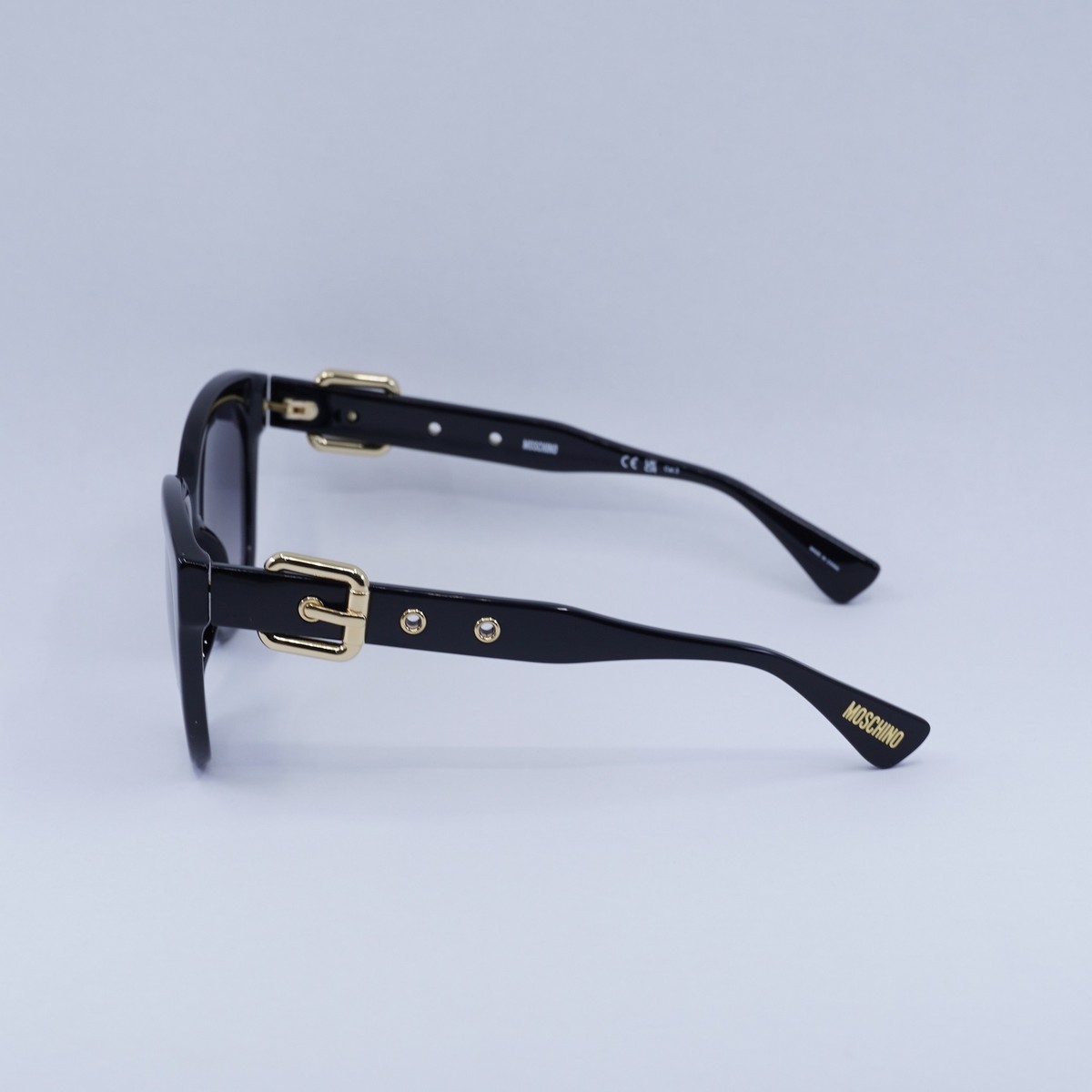 New MOSCHINO MOS143/S 0807 9O Black/Dark Grey Gradient 54-19