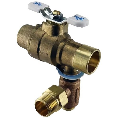15mm Lever Ball Valve – Full Bore Compression Valve For Hot & Cold Water, Brass