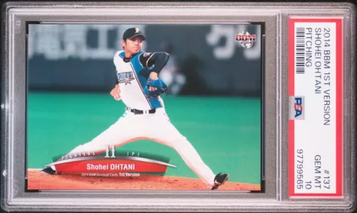 2014 BBM 1st Version Shohei Ohtani Pitching #137 PSA 10