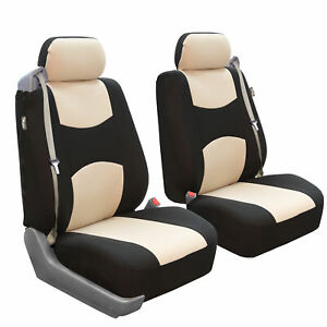 Custom Fit Seat Cover for Ford F-150 2004-08 Front Pair Built-in Seat Beige - Click1Get2 Price Drop