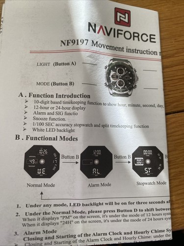 Herren Navi Force Multifunktionsuhr. Neu Mit Etikett - Bild 9 von 9
