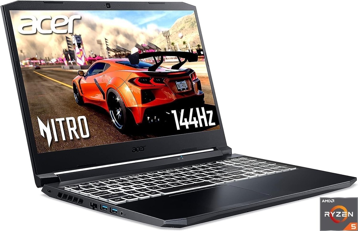 Acer Nitro 5, 144Hz Gaming Laptop, AMD Ryzen 5600H, RTX