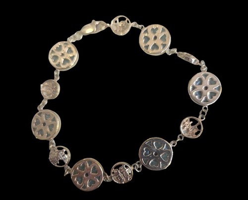 Ross-Simons Jade "Good Fortune" Bracelet in 18kt Gold Over Sterling - Bild 2 von 4