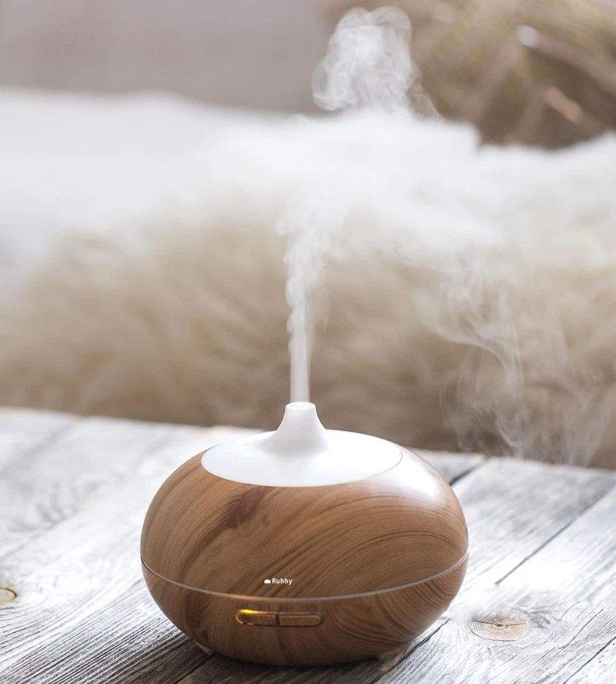 Diffusore di Aromi Umidificatore Ultrasuoni 400 ML Telecomando 2 Oli Essenziali  - Image 3 of 4