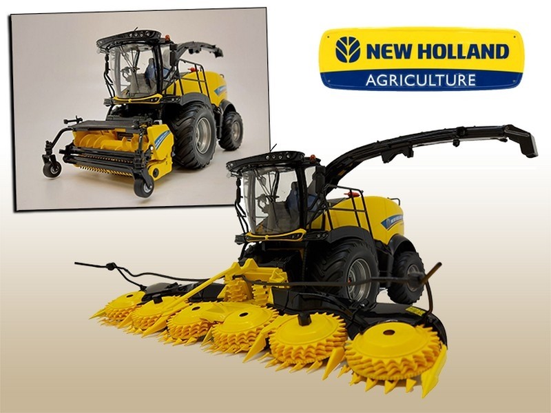Broyeur de campagne NEW HOLLAND FR650 miniature agricole 1/32 jantes grises
