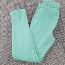 American Apparel Mint Green Skinny Jeans Ankle Zip Made in USA Size 30/31 Mens