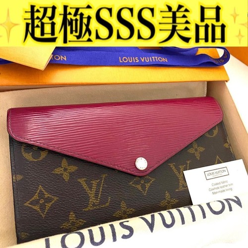 Louis Vuitton Monogram Fuchsia Long Wallet Women's Excellent From Japan