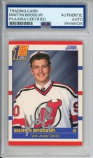 1990 SCORE MARTIN BRODEUR SIGNED RC CARD PSA DNA CERTIFIED COA HOF AUTOGRAPHED
