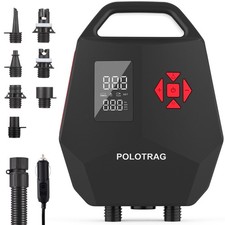 Paddle Board Pump, SUP Pump Portable with Auto-Off/Deflation, Dual Stage 12V ...