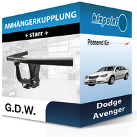 G.D.W. AnhäNgekupplung Starr Passend für Dodge Avenger 06.2007-12.2014 Neu