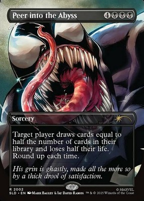 Light Play x 1 Peer into the Abyss (2002) - Rainbow Foil WotC Shooting Star Symb