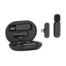 Wireless Lavalier Microphone Audio Video Recording Mic For Android Smart Phones