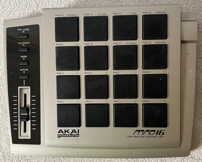 Akai Professional MPD16 USB/MIDI Pad Controller for Windows & Macintosh Untested