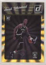 2016-17 Panini Donruss Rookies Yellow Holo Laser 25/25 Isaiah Whitehead #184 0c2