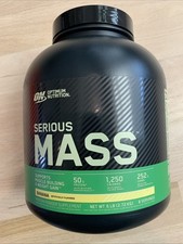 Optimum Nutrition Serious Mass High Protein Muscle Building Banana 6 Lbs 2/2027 7.82 per gallon