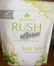 Bravenly Global Rush extreme Sour Apple Energy Drink
