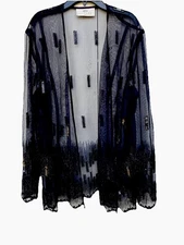 aspeed Over Top Size L-XL Women’s Black See Thru Long Sleeves