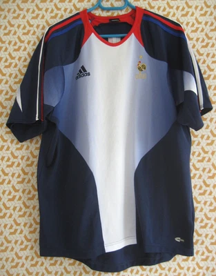 Maillot Equipe de France 2004 Vintage Adidas Jersey Entrainement - 4 / M - Photo 1/4